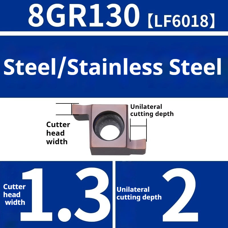 1008-CNC Bore Deep Grooving Inserts Small Hole Grooving Comma Inserts Insert Bar MB-05GR/07GR/09GR Rounded Corner Shandong Denso Pricision Tools Co.,Ltd.